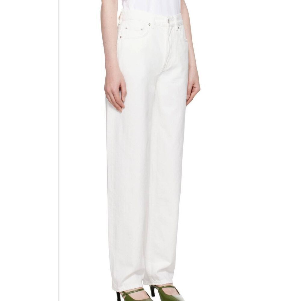 Loulou Studio White Samur Jeans sz 25
